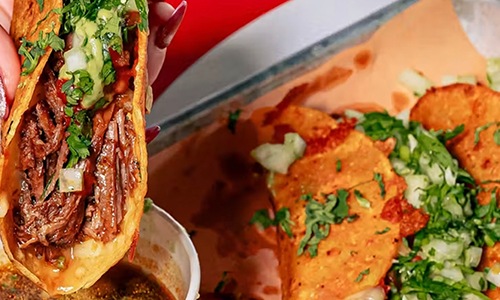 mexican food on a plate