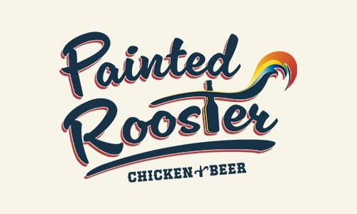 painted rooster logo